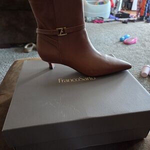Franco Sarto Women's Tan Heeled Boots